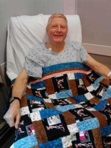 Noel and his Pink Panther quilt Noel and his Pink Panther quilt
