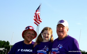 Meryl, Charlotte and Noel at ACS Relay for Life