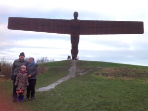 At The Angel of the North