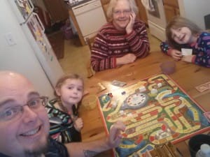 Playing games with the grandchildren